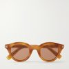 Round-Frame Acetate Sunglasses