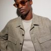 Round-Frame Acetate Sunglasses - OU