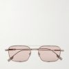 Geometric Round-Frame Titanium Sunglasses Geometric Round-Frame Titanium Sunglasses