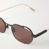 Round-Frame Titanium Sunglasses - CU Round-Frame Titanium Sunglasses - CU