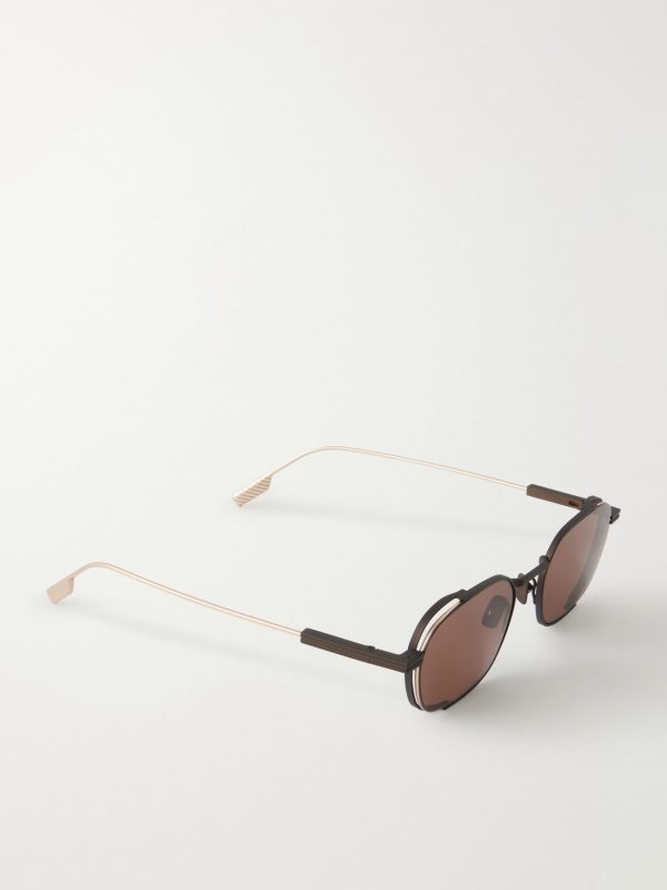 Round-Frame Titanium Sunglasses - FR Round-Frame Titanium Sunglasses - FR