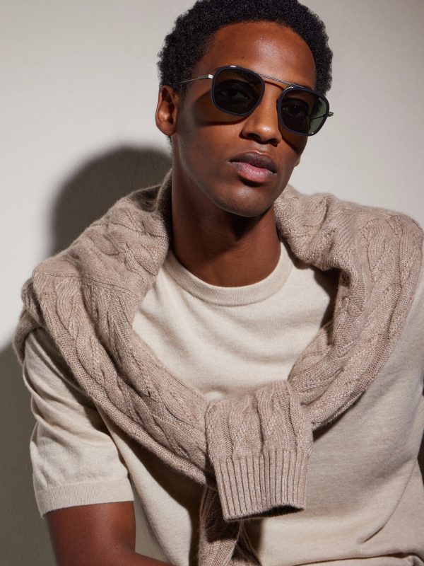 Round-Frame Titanium Sunglasses - OU Round-Frame Titanium Sunglasses - OU
