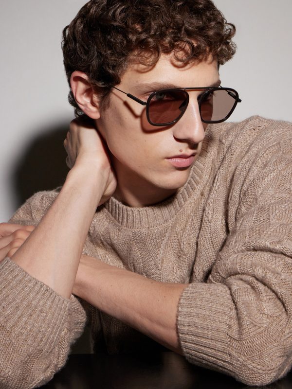 Round-Frame Titanium Sunglasses - BK Round-Frame Titanium Sunglasses - BK