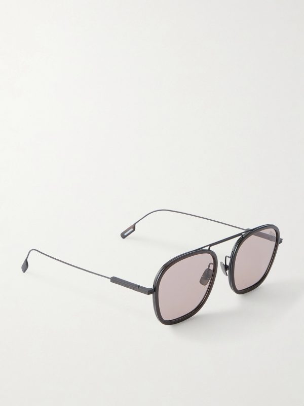 Round-Frame Titanium Sunglasses - FR Round-Frame Titanium Sunglasses - FR