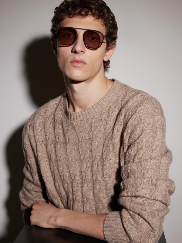 Round-Frame Titanium Sunglasses - OU Round-Frame Titanium Sunglasses - OU