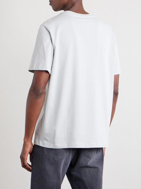 Logo-Embroidered Cotton-Jersey T-Shirt - BK Logo-Embroidered Cotton-Jersey T-Shirt - BK