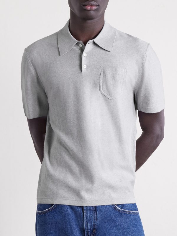 Eliot Cotton and Cashmere-Blend Polo Shirt - FR Eliot Cotton and Cashmere-Blend Polo Shirt - FR
