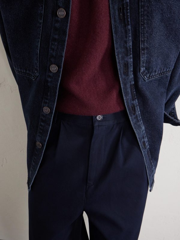 Ricky Wide-Leg Cotton-Twill Trousers - CU Ricky Wide-Leg Cotton-Twill Trousers - CU