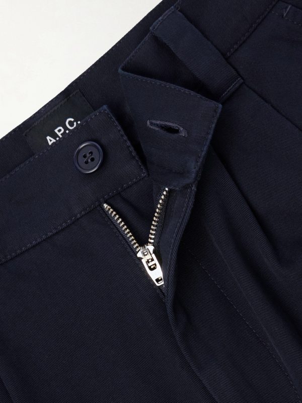 Ricky Wide-Leg Cotton-Twill Trousers - E1 Ricky Wide-Leg Cotton-Twill Trousers - E1