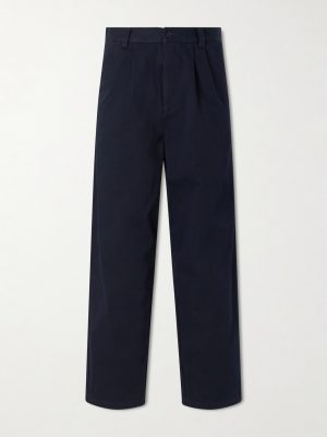 Ricky Wide-Leg Cotton-Twill Trousers Ricky Wide-Leg Cotton-Twill Trousers