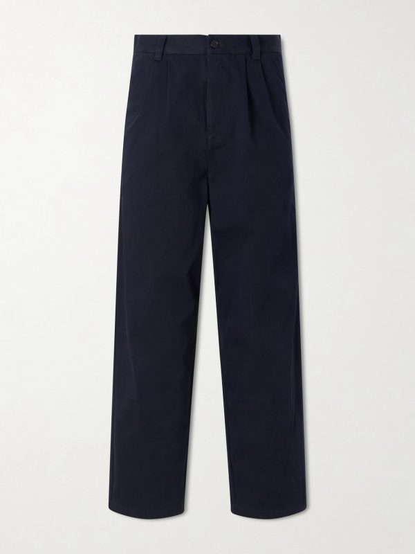 Ricky Wide-Leg Cotton-Twill Trousers Ricky Wide-Leg Cotton-Twill Trousers
