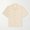 Jude Camp-Collar Organic Cotton and Linen-Blend Shirt Jude Camp-Collar Organic Cotton and Linen-Blend Shirt