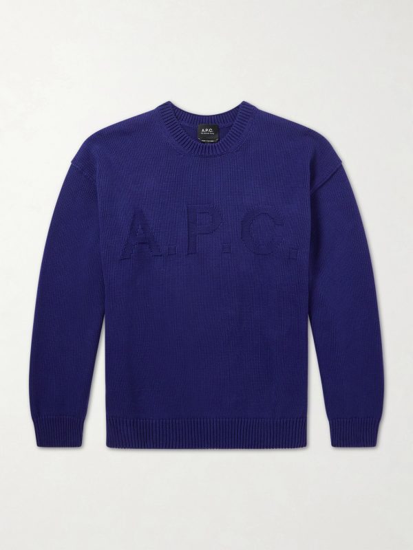 Logo-Intarsia Cotton Sweater Logo-Intarsia Cotton Sweater