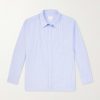 Malaury Logo-Embroidered Striped Cotton-Poplin Shirt Malaury Logo-Embroidered Striped Cotton-Poplin Shirt