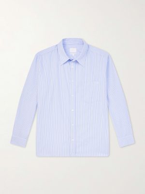 Malaury Logo-Embroidered Striped Cotton-Poplin Shirt Malaury Logo-Embroidered Striped Cotton-Poplin Shirt