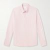 Button-Down Collar Striped Cotton Shirt Button-Down Collar Striped Cotton Shirt