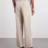 Ricky Pleated Wide-Leg Cotton Trousers - BK