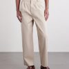 Ricky Pleated Wide-Leg Cotton Trousers - FR