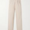 Ricky Pleated Wide-Leg Cotton Trousers