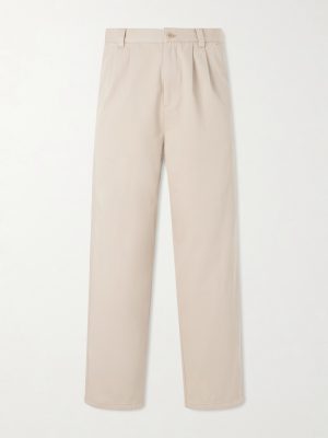 Ricky Pleated Wide-Leg Cotton Trousers Ricky Pleated Wide-Leg Cotton Trousers