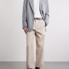 Ricky Pleated Wide-Leg Cotton Trousers - OU
