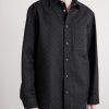 Monogrammed Cotton-Blend Jacquard Shirt - FR Monogrammed Cotton-Blend Jacquard Shirt - FR