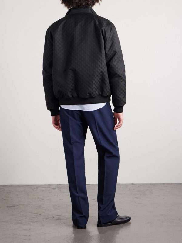 Logo-Jacquard Padded Ripstop Blouson Jacket - BK Logo-Jacquard Padded Ripstop Blouson Jacket - BK