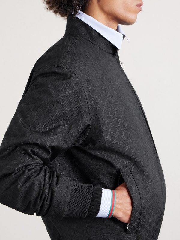 Logo-Jacquard Padded Ripstop Blouson Jacket - CU Logo-Jacquard Padded Ripstop Blouson Jacket - CU
