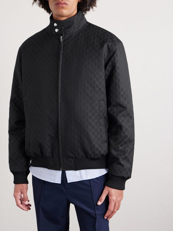 Logo-Jacquard Padded Ripstop Blouson Jacket - FR Logo-Jacquard Padded Ripstop Blouson Jacket - FR