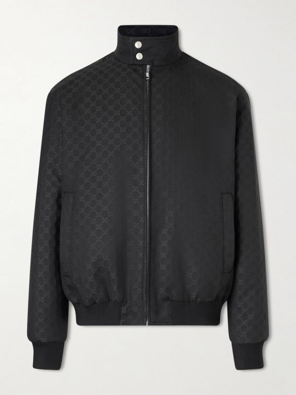 Logo-Jacquard Padded Ripstop Blouson Jacket Logo-Jacquard Padded Ripstop Blouson Jacket