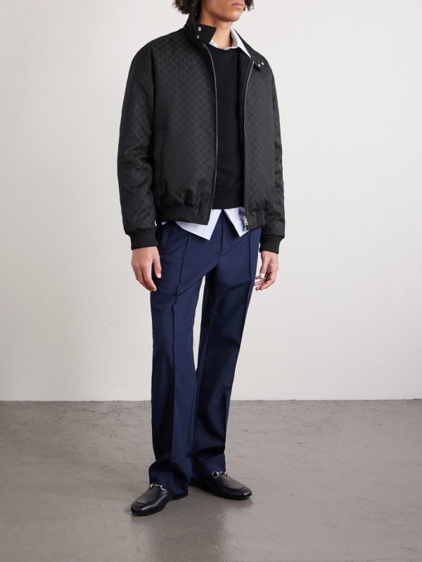 Logo-Jacquard Padded Ripstop Blouson Jacket - OU Logo-Jacquard Padded Ripstop Blouson Jacket - OU