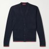 Webbing-Trimmed Wool Cardigan Webbing-Trimmed Wool Cardigan