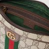 Ophidia Small Leather-Trimmed Monogrammed Coated-Canvas Messenger Bag - E1