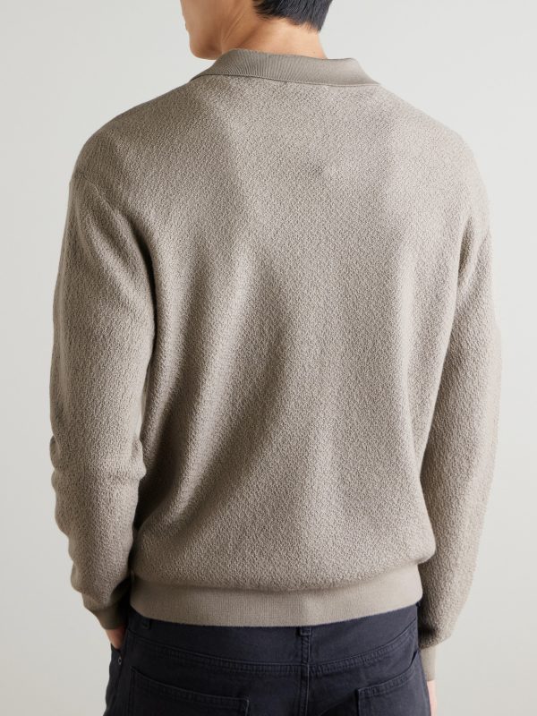 Wool Polo Sweater - BK Wool Polo Sweater - BK