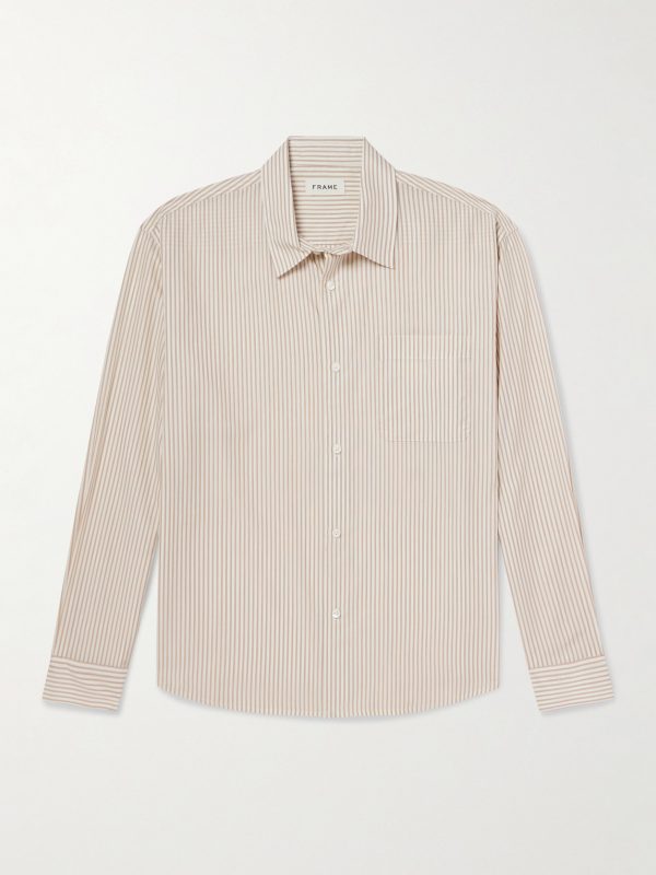 Relaxed Striped Lyocell Shirt Relaxed Striped Lyocell Shirt