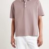 Striped Cotton-Piqué Polo Shirt - FR Striped Cotton-Piqué Polo Shirt - FR