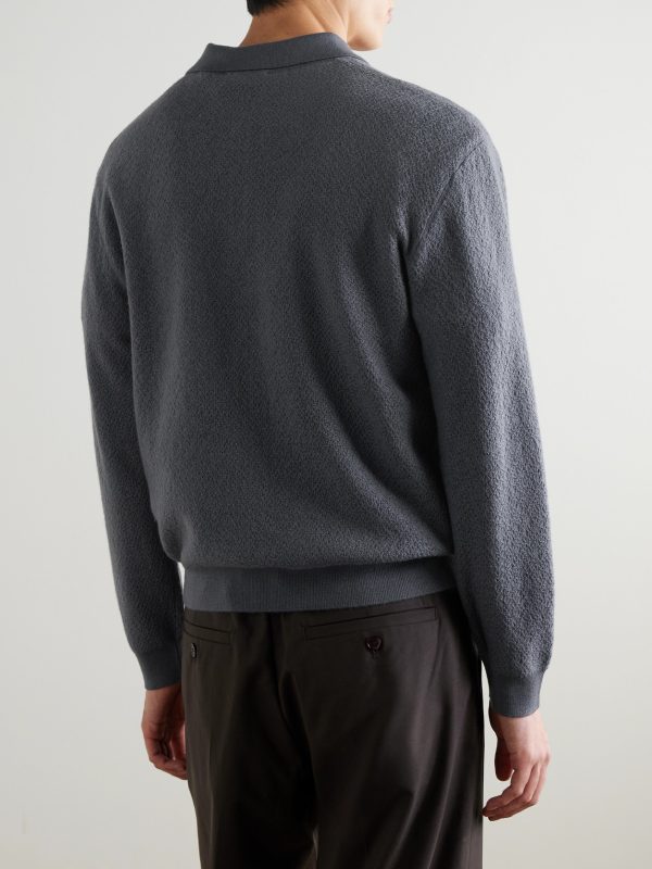 Wool Polo Sweater - BK Wool Polo Sweater - BK
