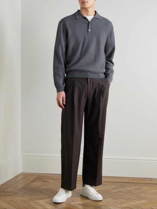 Wool Polo Sweater - OU Wool Polo Sweater - OU