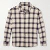 Checked Cotton-Blend Flannel Overshirt Checked Cotton-Blend Flannel Overshirt