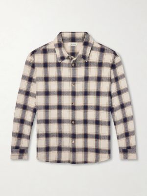 Checked Cotton-Blend Flannel Overshirt Checked Cotton-Blend Flannel Overshirt