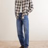 Checked Cotton-Blend Flannel Overshirt - OU Checked Cotton-Blend Flannel Overshirt - OU