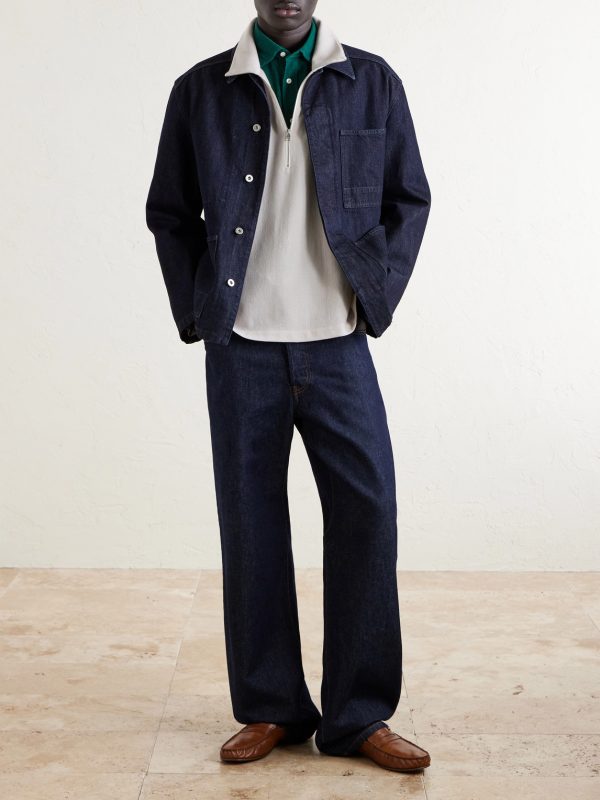 Virgin Wool Half-Zip Sweater - OU