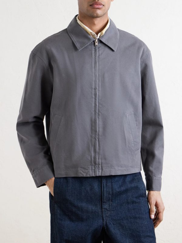 Cotton-Blend Trucker Jacket - FR