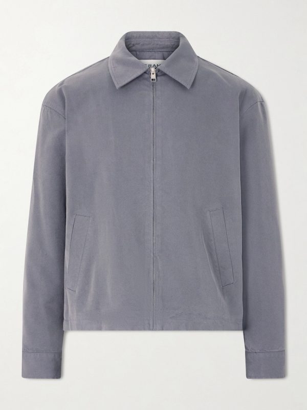 Cotton-Blend Trucker Jacket