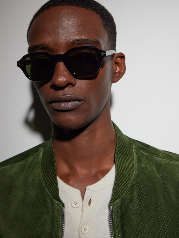 Square-Frame Acetate Sunglasses - BK Square-Frame Acetate Sunglasses - BK