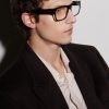 Square-Frame Acetate Glasses - BK