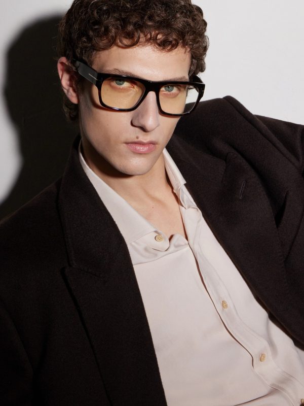 Square-Frame Acetate Glasses - OU