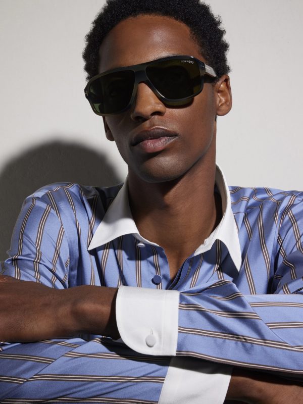 William 02 Aviator-Style Acetate Sunglasses - BK William 02 Aviator-Style Acetate Sunglasses - BK
