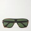 William 02 Aviator-Style Acetate Sunglasses William 02 Aviator-Style Acetate Sunglasses
