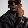 Square-Frame Acetate Sunglasses - BK